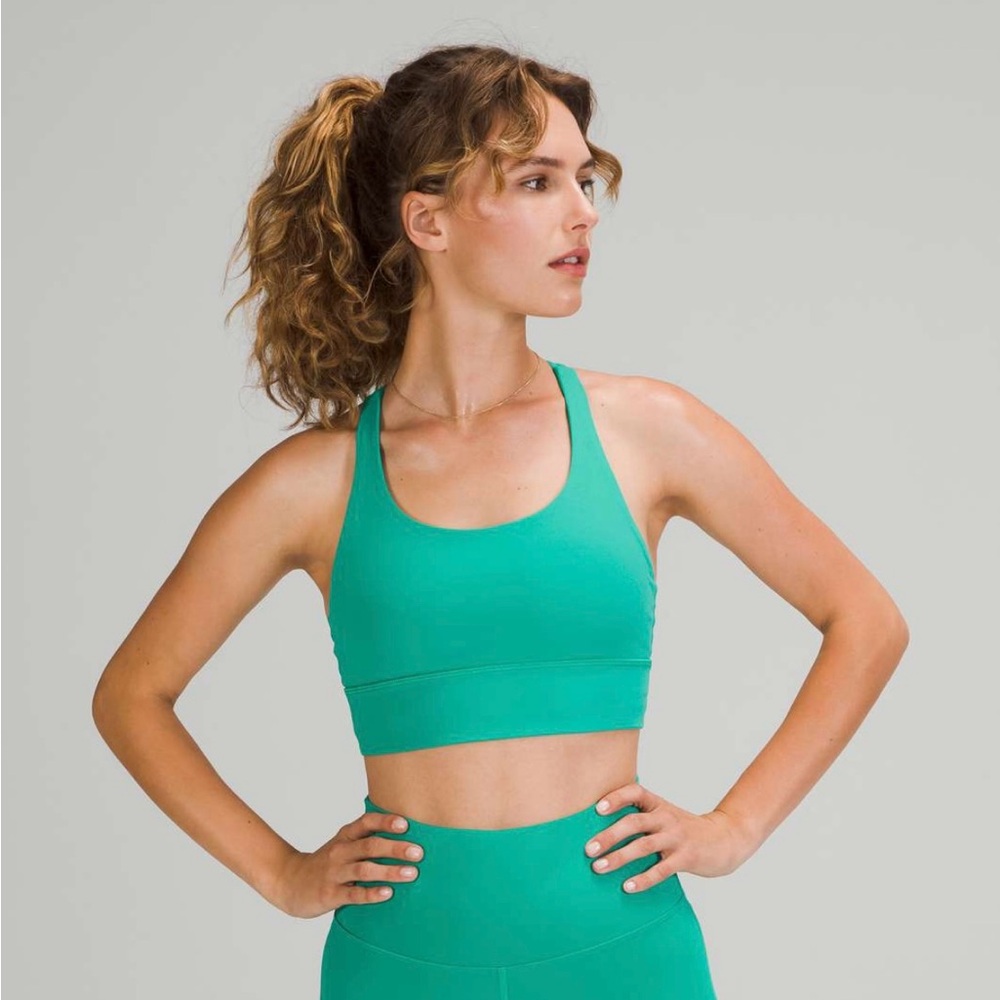 Lululemon Kelly Green Longline Sportsbra